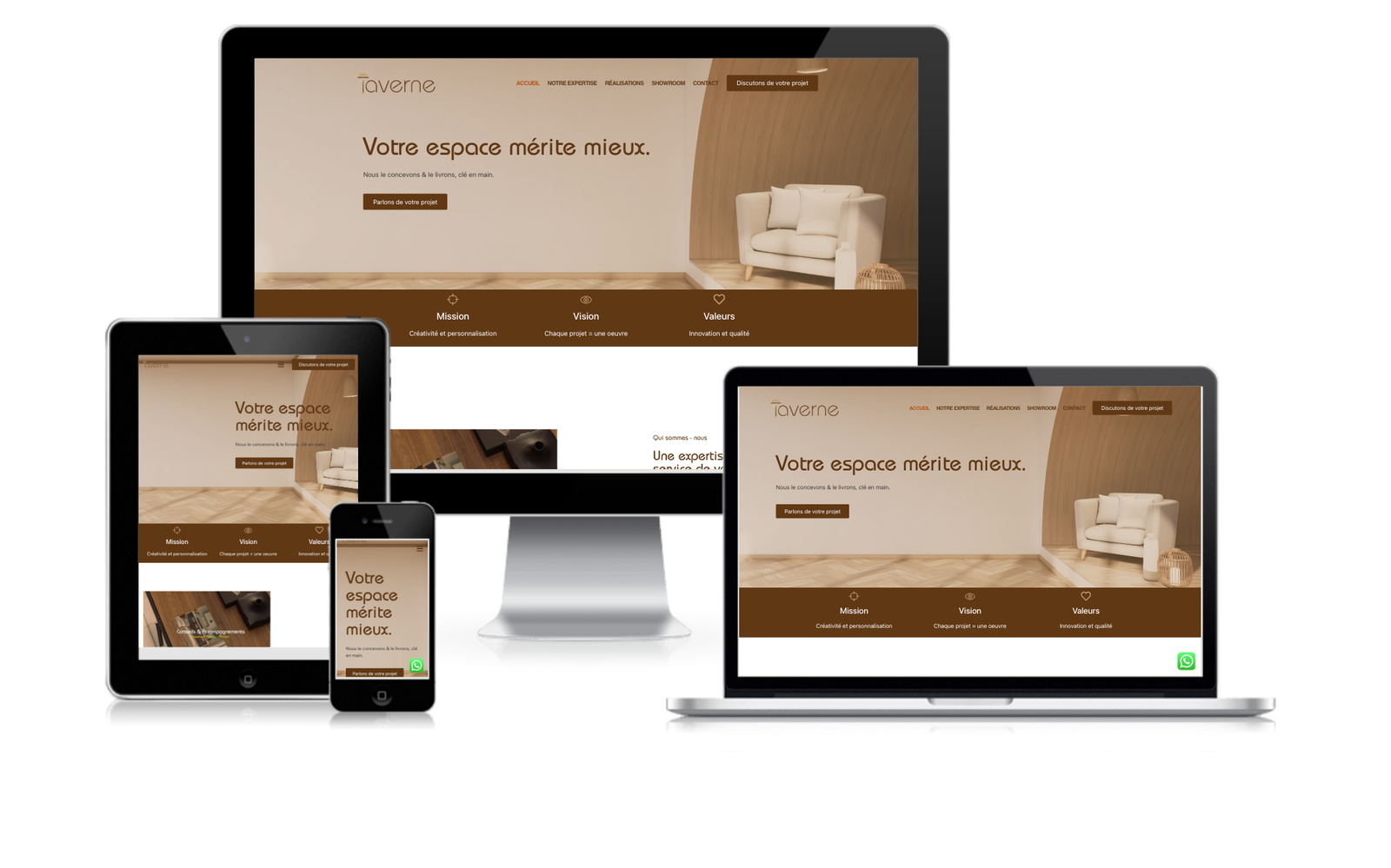 Aperçu du site La Taverne